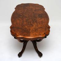 Antique Victorian Burr Walnut Centre Table (7 of 10) Antique Victorian Burr Walnut Centre Table (7 of 10)