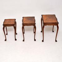 Antique Burr Walnut Nest of Tables (2 of 9) Antique Burr Walnut Nest of Tables (2 of 9)