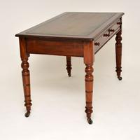 Antique Mahogany Leather Top Writing Desk (6 of 10) Antique Mahogany Leather Top Writing Desk (6 of 10)