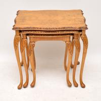 Queen Anne Style Walnut Nest of Tables c.1930 (2 of 8) Queen Anne Style Walnut Nest of Tables c.1930 (2 of 8)