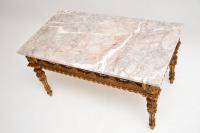 Antique French Giltwood Marble Top Coffee Table (7 of 9) Antique French Giltwood Marble Top Coffee Table (7 of 9)
