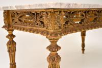 Antique French Giltwood Marble Top Coffee Table (8 of 9) Antique French Giltwood Marble Top Coffee Table (8 of 9)