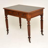 Antique Victorian Mahogany & Leather Writing Table / Desk (3 of 10) Antique Victorian Mahogany & Leather Writing Table / Desk (3 of 10)