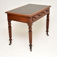 Antique Victorian Mahogany & Leather Writing Table / Desk (9 of 10) Antique Victorian Mahogany & Leather Writing Table / Desk (9 of 10)