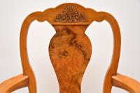 Queen Anne Style Burr Walnut Dining Table & 8 Chairs c.1930 (2 of 14) Queen Anne Style Burr Walnut Dining Table & 8 Chairs c.1930 (2 of 14)