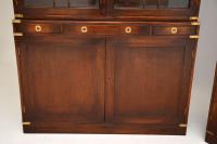 Pair of Antique Military Campaign Style Mahogany Bookcase (8 of 10) Pair of Antique Military Campaign Style Mahogany Bookcase (8 of 10)