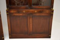 Pair of Antique Military Campaign Style Mahogany Bookcase (7 of 10) Pair of Antique Military Campaign Style Mahogany Bookcase (7 of 10)