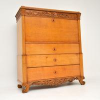 Antique Swedish Carved Oak Secretaire Chest (8 of 12) Antique Swedish Carved Oak Secretaire Chest (8 of 12)