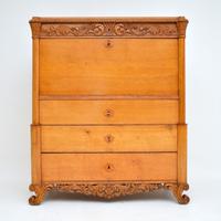 Antique Swedish Carved Oak Secretaire Chest (6 of 12) Antique Swedish Carved Oak Secretaire Chest (6 of 12)