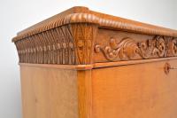 Antique Swedish Carved Oak Secretaire Chest (4 of 12) Antique Swedish Carved Oak Secretaire Chest (4 of 12)