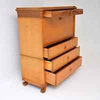 Antique Swedish Carved Oak Secretaire Chest (10 of 12) Antique Swedish Carved Oak Secretaire Chest (10 of 12)