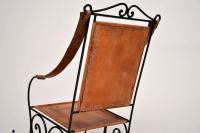 Wrought Iron & Leather Rocking Chair (3 of 12) Wrought Iron & Leather Rocking Chair (3 of 12)
