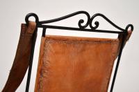 Wrought Iron & Leather Rocking Chair (2 of 12) Wrought Iron & Leather Rocking Chair (2 of 12)