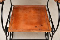 Wrought Iron & Leather Rocking Chair (7 of 12) Wrought Iron & Leather Rocking Chair (7 of 12)