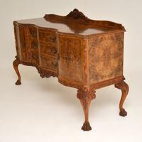 Antique Queen Anne Burr Walnut Sideboard (4 of 15) Antique Queen Anne Burr Walnut Sideboard (4 of 15)