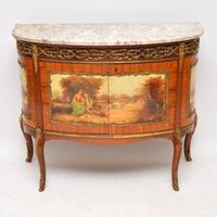 Antique French Painted Marble Top Cabinet (8 of 12) Antique French Painted Marble Top Cabinet (8 of 12)