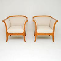 Pair of Antique Swedish Biedermeier Armchairs (3 of 12) Pair of Antique Swedish Biedermeier Armchairs (3 of 12)