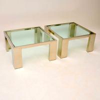 1970s Pair of Chrome & Glass Side / Coffee Tables (2 of 9) 1970s Pair of Chrome & Glass Side / Coffee Tables (2 of 9)