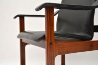 Pair of Vintage Danish Rosewood & Leather Armchairs (8 of 12) Pair of Vintage Danish Rosewood & Leather Armchairs (8 of 12)