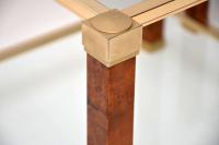 1970s Pair of Vintage French Walnut & Glass Side Tables (8 of 11) 1970s Pair of Vintage French Walnut & Glass Side Tables (8 of 11)