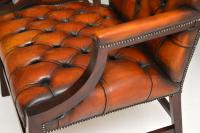 Pair of Leather & Mahogany Gainsborough Armchairs (6 of 8) Pair of Leather & Mahogany Gainsborough Armchairs (6 of 8)