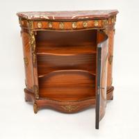 French Inlaid Marquetry Marble Top Cabinet (8 of 12) French Inlaid Marquetry Marble Top Cabinet (8 of 12)