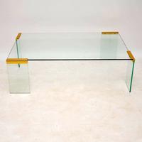 1970s Vintage Italian Glass & Brass Coffee Table by Gallotti & Radice (4 of 12) 1970s Vintage Italian Glass & Brass Coffee Table by Gallotti & Radice (4 of 12)
