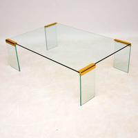 1970s Vintage Italian Glass & Brass Coffee Table by Gallotti & Radice (5 of 12) 1970s Vintage Italian Glass & Brass Coffee Table by Gallotti & Radice (5 of 12)