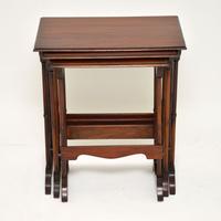 Antique Mahogany Nest of Three Tables (2 of 9) Antique Mahogany Nest of Three Tables (2 of 9)