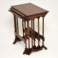 Antique Mahogany Nest of Three Tables (3 of 9) Antique Mahogany Nest of Three Tables (3 of 9)
