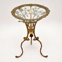 Brass Glass Top Side Table c.1930 (3 of 6) Brass Glass Top Side Table c.1930 (3 of 6)