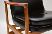 1960s Pair of Leather & Walnut Armchairs by IB Kofod Larsen (11 of 12) 1960s Pair of Leather & Walnut Armchairs by IB Kofod Larsen (11 of 12)