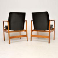 1960s Pair of Leather & Walnut Armchairs by IB Kofod Larsen (6 of 12) 1960s Pair of Leather & Walnut Armchairs by IB Kofod Larsen (6 of 12)