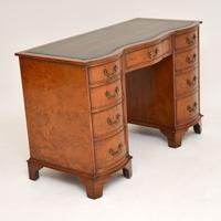 Burr Walnut Leather Top Desk c.1930 (3 of 10) Burr Walnut Leather Top Desk c.1930 (3 of 10)