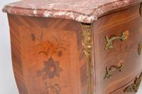 Antique French Inlaid Marquetry Marble Top Bombe Chest (10 of 12) Antique French Inlaid Marquetry Marble Top Bombe Chest (10 of 12)