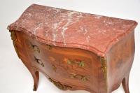 Antique French Inlaid Marquetry Marble Top Bombe Chest (12 of 12) Antique French Inlaid Marquetry Marble Top Bombe Chest (12 of 12)