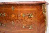 Antique French Inlaid Marquetry Marble Top Bombe Chest (6 of 12) Antique French Inlaid Marquetry Marble Top Bombe Chest (6 of 12)