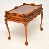 Antique Burr Walnut Tray Top Side Table (3 of 12) Antique Burr Walnut Tray Top Side Table (3 of 12)