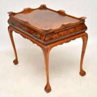 Antique Burr Walnut Tray Top Side Table (5 of 12) Antique Burr Walnut Tray Top Side Table (5 of 12)