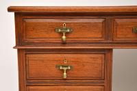 Antique Victorian Walnut Leather Top Desk (3 of 12) Antique Victorian Walnut Leather Top Desk (3 of 12)
