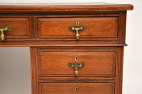 Antique Victorian Walnut Leather Top Desk (4 of 12) Antique Victorian Walnut Leather Top Desk (4 of 12)