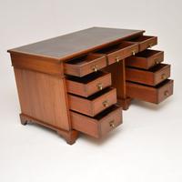 Antique Victorian Walnut Leather Top Desk (7 of 12) Antique Victorian Walnut Leather Top Desk (7 of 12)