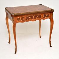 French Inlaid Marquetry Card Table (12 of 12) French Inlaid Marquetry Card Table (12 of 12)