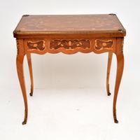 French Inlaid Marquetry Card Table (3 of 12) French Inlaid Marquetry Card Table (3 of 12)