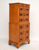 Georgian Style Yew Wood Chest on Chest c.1930 (11 of 13) Georgian Style Yew Wood Chest on Chest c.1930 (11 of 13)