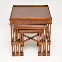 Chippendale Style Burr Walnut Nest of Tables (2 of 10) Chippendale Style Burr Walnut Nest of Tables (2 of 10)