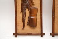 1960s Pair of Carved Walnut Decorative Reliefs Wall Art (4 of 11) 1960s Pair of Carved Walnut Decorative Reliefs Wall Art (4 of 11)
