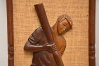1960s Pair of Carved Walnut Decorative Reliefs Wall Art (7 of 11) 1960s Pair of Carved Walnut Decorative Reliefs Wall Art (7 of 11)