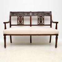 Antique Victorian Carved Mahogany Settee (2 of 11) Antique Victorian Carved Mahogany Settee (2 of 11)