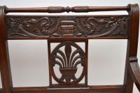 Antique Victorian Carved Mahogany Settee (10 of 11) Antique Victorian Carved Mahogany Settee (10 of 11)